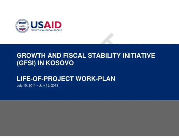GFSI Work Plan - Year 3