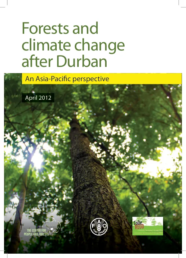 Forests and climate change after Durban An Asia-Pacific perspective