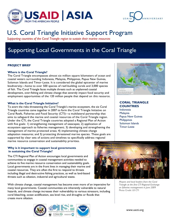 U.S. Coral Triangle Initiative Support Program