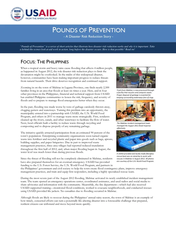 Pounds of Prevention Philippines
