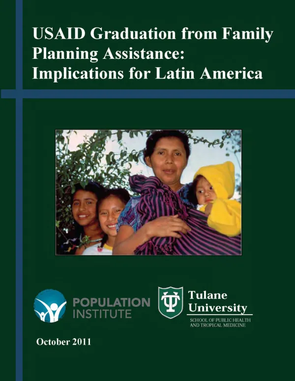 USAID Graduation from Family Planning Assistance: Implications for Latin America