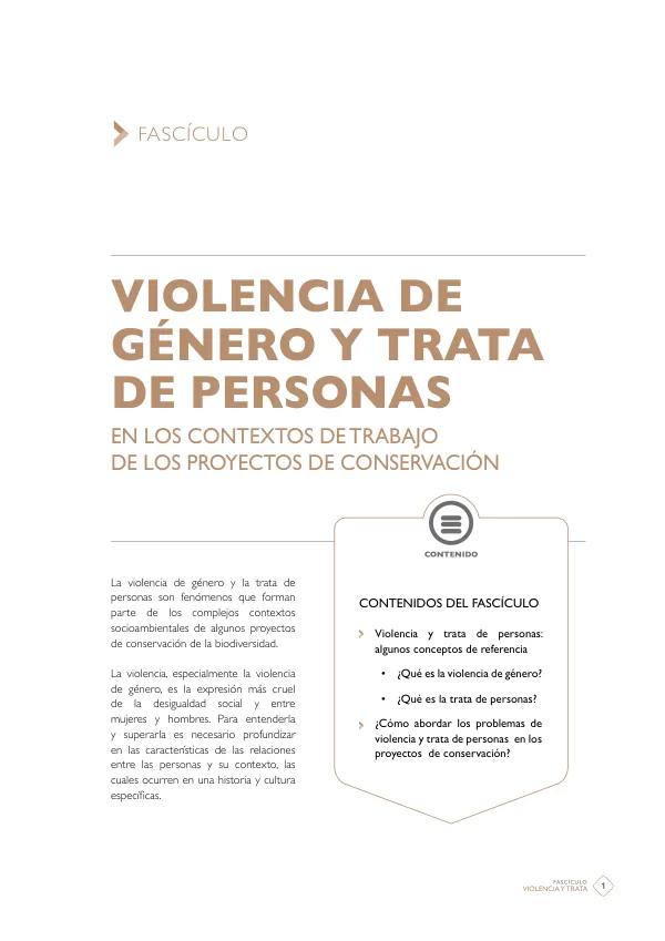 Violencia y Trata: Conceptos de Referencia