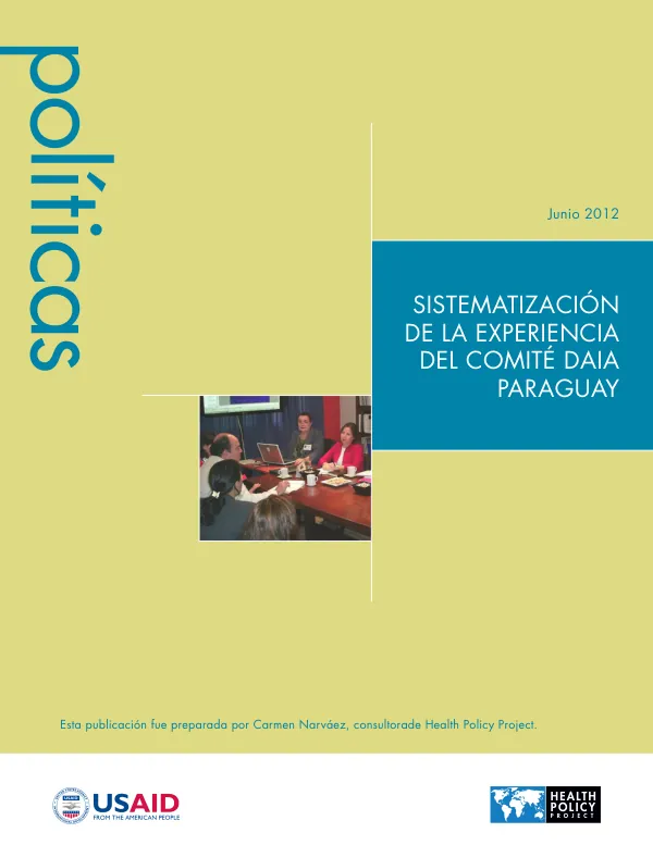 Sistematización de la Experiencia del Comité DAIA Paraguay