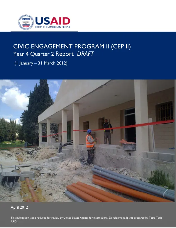 CEP II Year 4 Quarter 2 Report (Jan - Mar 2012)