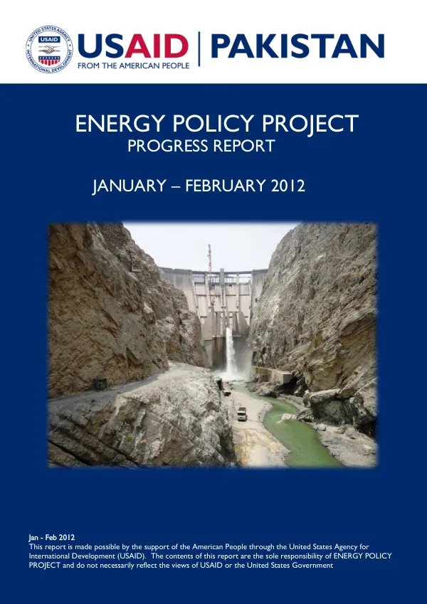 EPP Progress Report: January – February 2012
