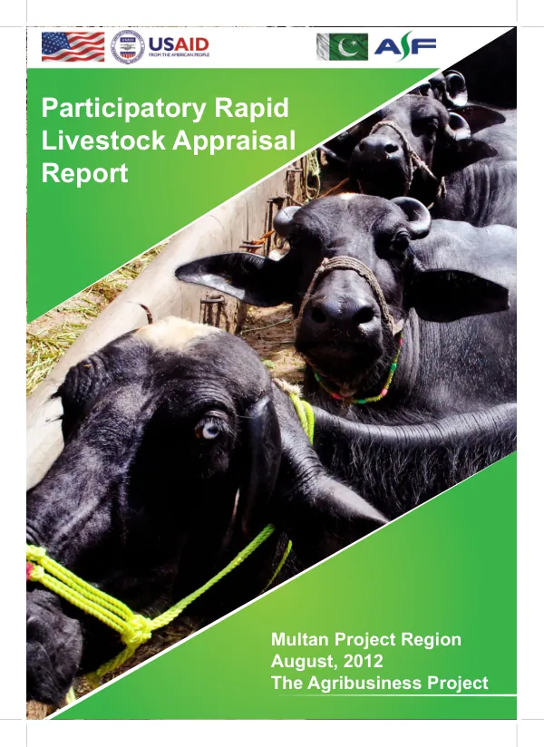 Participatory Rapid Livestock Appraisal Report of Multan Project Region