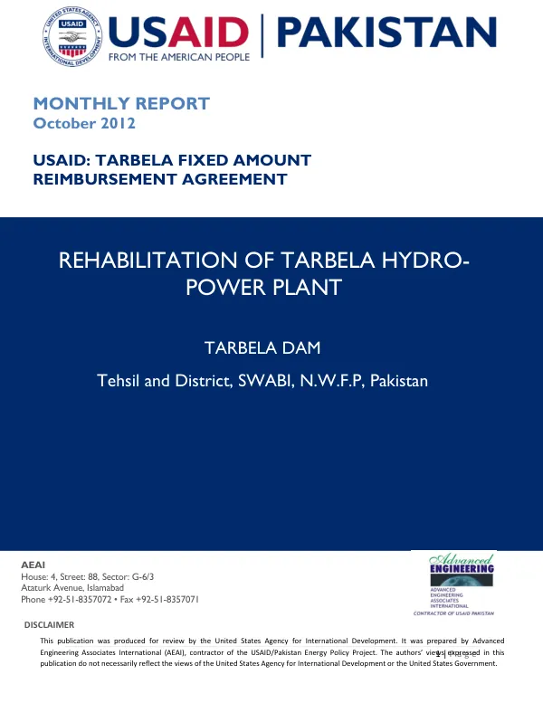 Rehabilitation of Tarbela Hydropower Plant