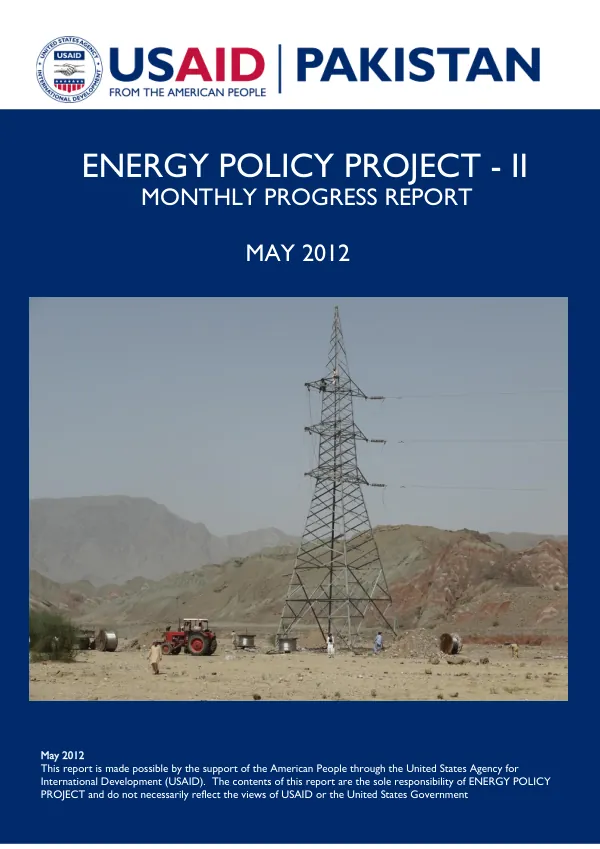 EPP Monthly Report May 2012