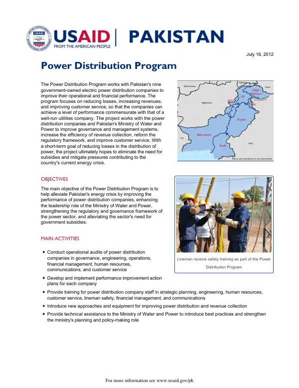 Power Distribution Program