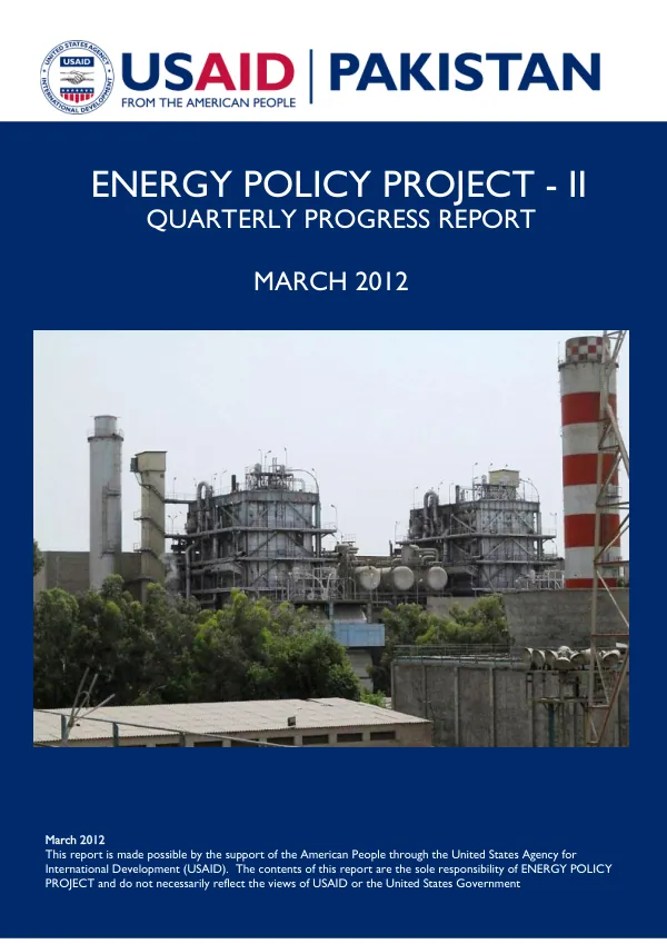 EPP Quarterly Report March 2012