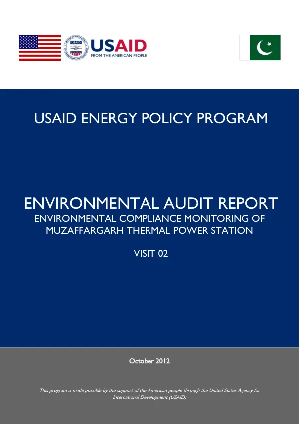 Environmental Audit Report: Environmental Compliance Monitoring of Muzaffargarh Thermal Power Station