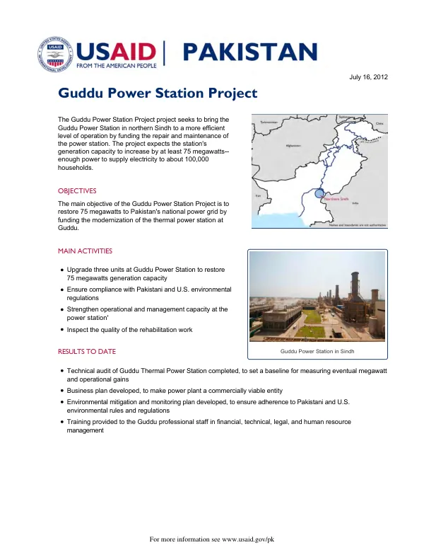 Guddu Power Station Project