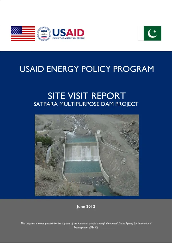 Site Visit Report: Satpara Multipurpose Dam Project