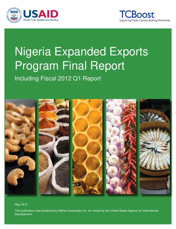 Nigeria Expanded Exports Program Final Report Including Fiscal 2012 Q1 Report