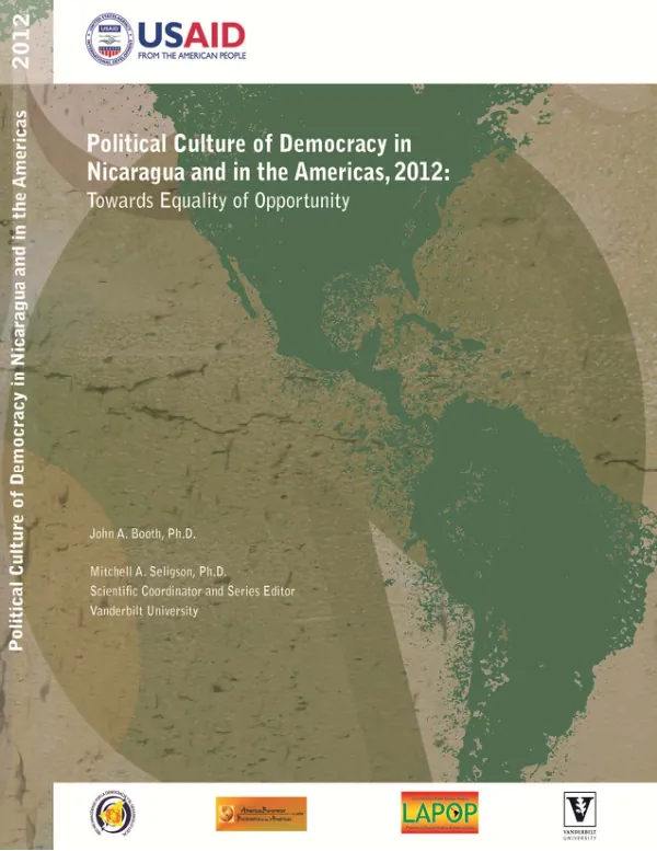 The Political Culture of Democracy in Nicaragua and in the Americas, 2012: Towards Equality of Opportunity