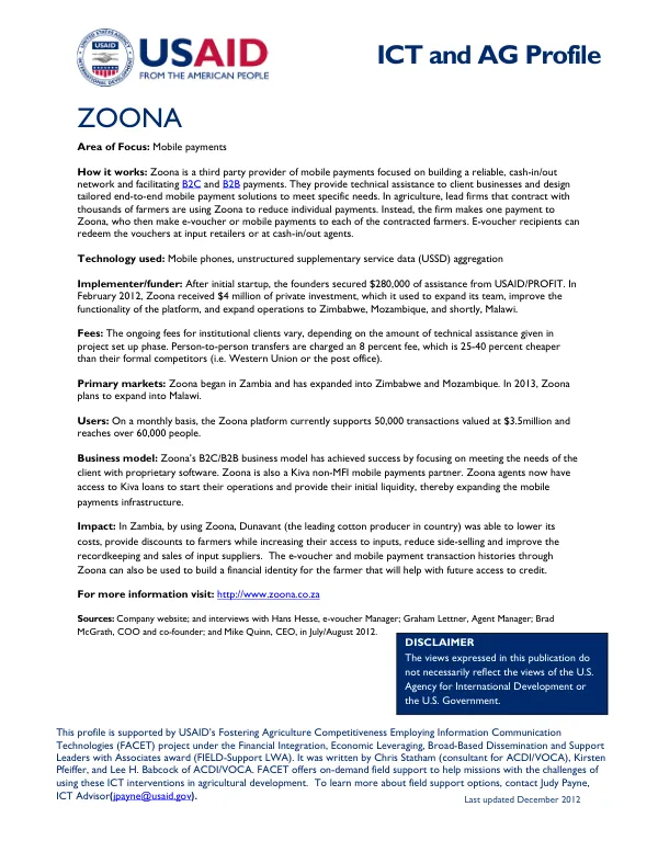Zoona profile