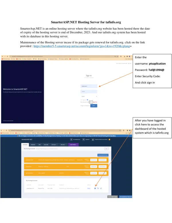 SmarterASP.NET Hosting Server for tafinfo.org