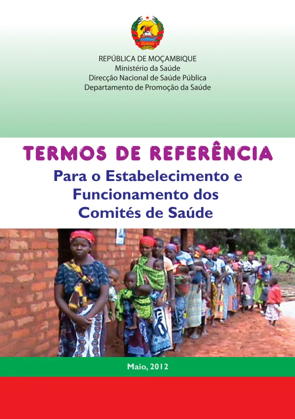 Termos de Referência para o Estabelecimento e Funcionamento dos Comités de Saúde