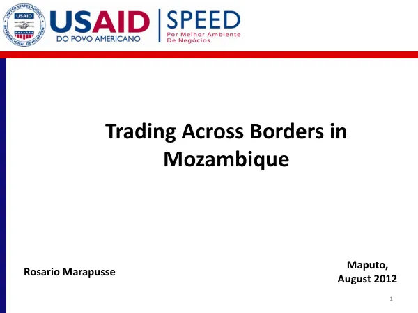 Trading Across Borders in Mozambique