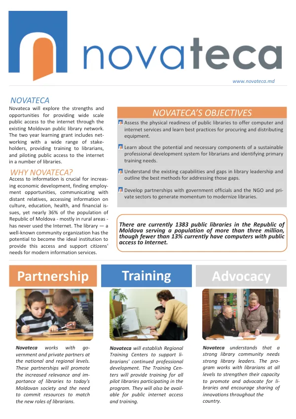 Novateca: Strengthening Public Libraries in Moldova