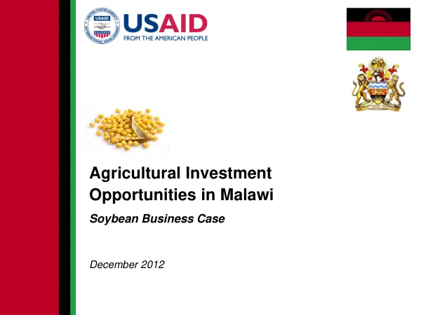 Agricultural Investment Opportunities in Malawi