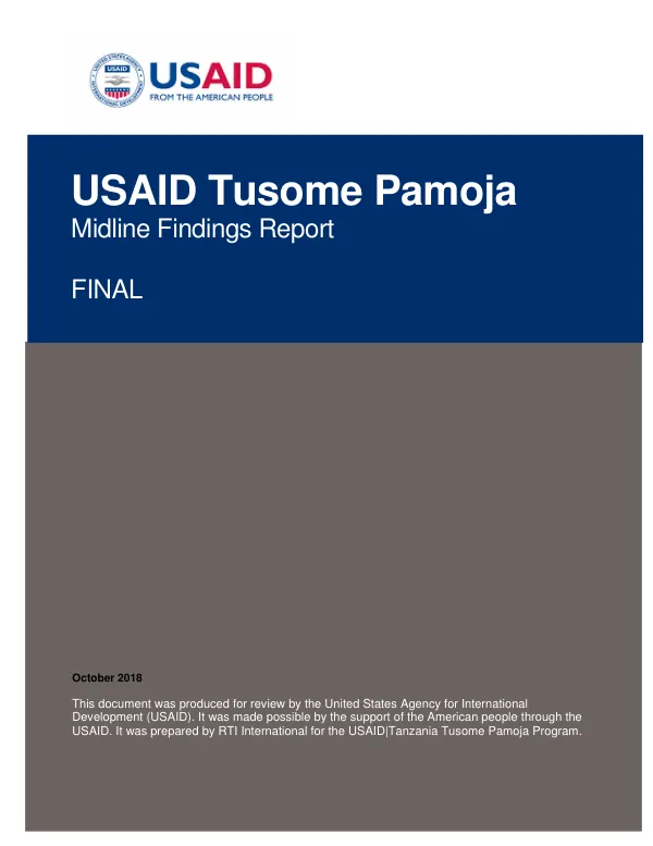 Tusome pamoja : midline findings report : final