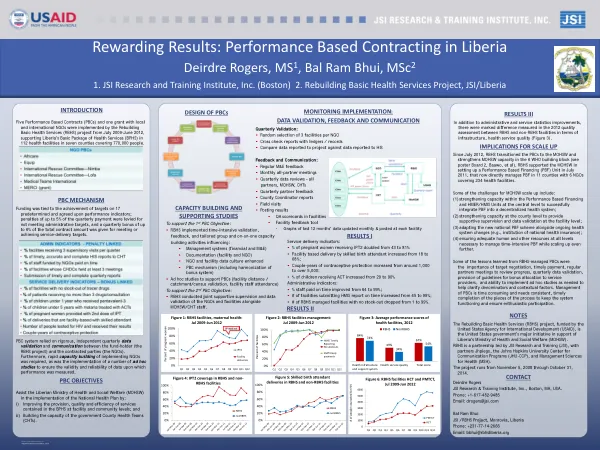Rewarding Results: Performance Based Contracting in Liberia