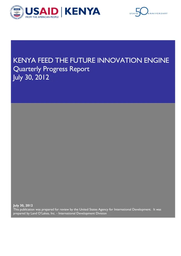 KFIE Quarterly Report Q2 2012