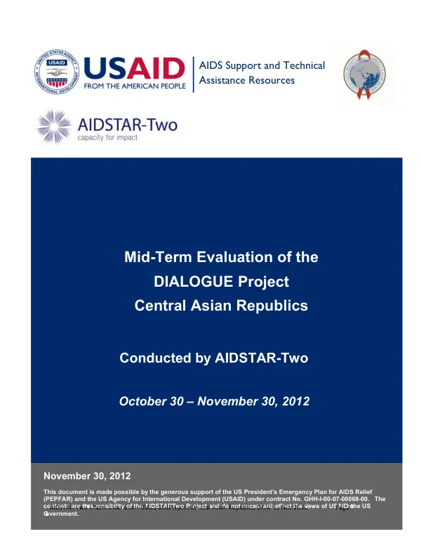Mid-Term Evaluation of the DIALOGUE Project Central As