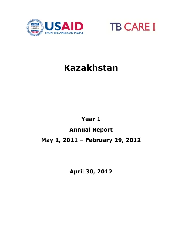 Annual Report: Year 1 (May 1, 2011 – February 29, 2012)