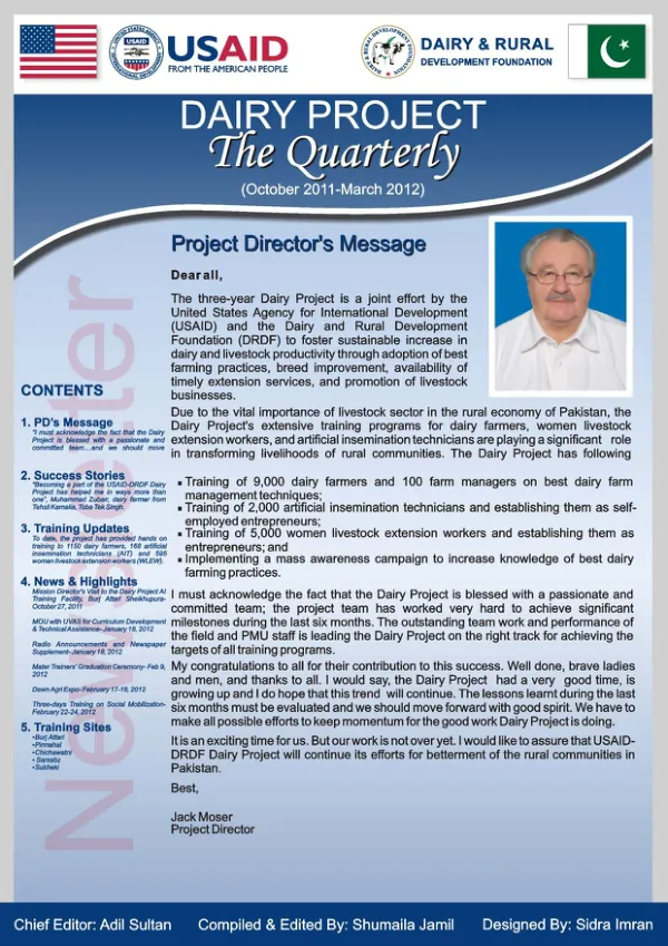 USAID-DRDF Dairy Project Portal-Volume 1-Issue 1