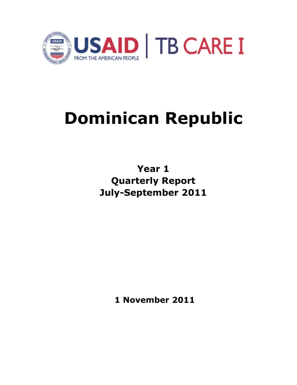 Quarterly Report: July-September 2011