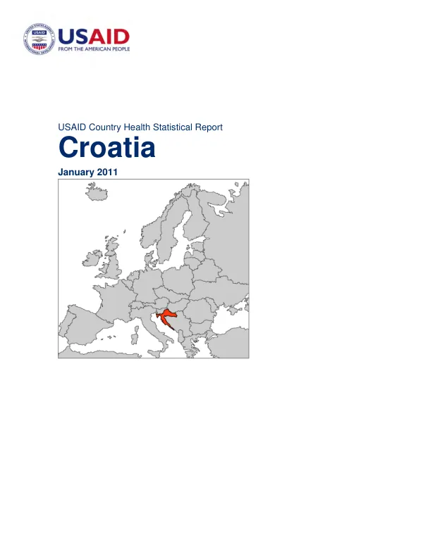 USAID Country Health Statistical Report Croatia