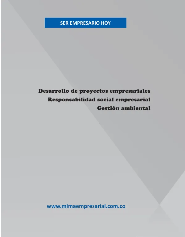 MIMA EMPRESARIAL: Desarrollo de Proyectos Empresariales