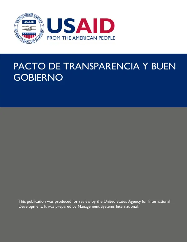 Pacto de Transparencia y Buen Gobierno