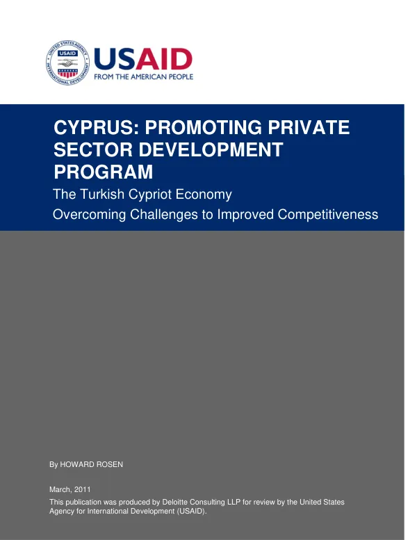 CYPRUS: PROMOTING PRIVATE SECTOR DEVELOPMENT PROGRAM