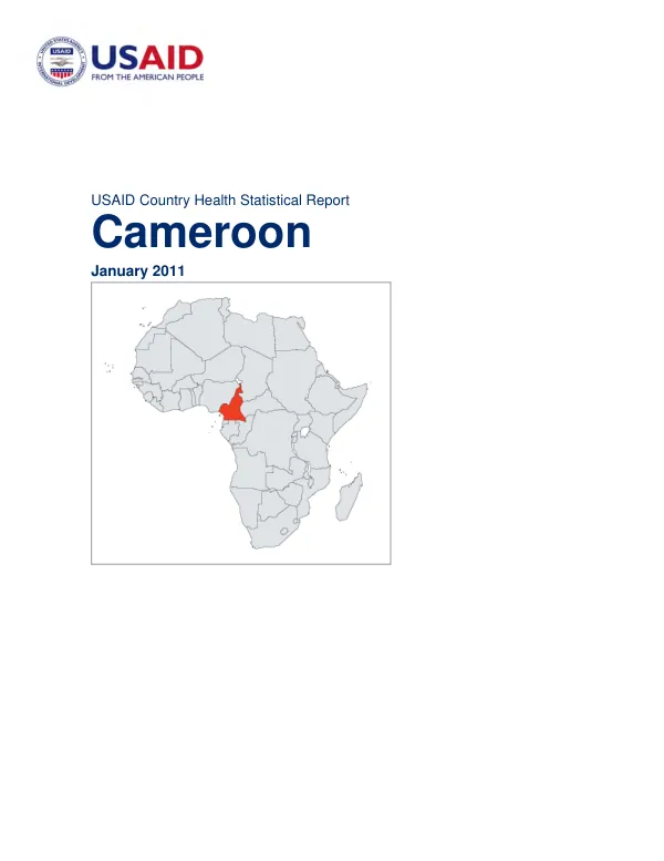 USAID Country Health Statistical Report Cameroon