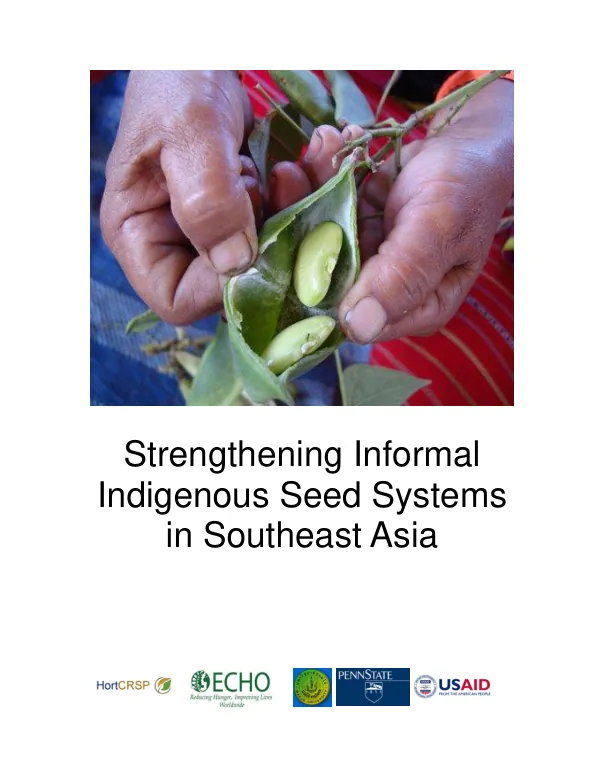 Strengthening Informal Indigenous Seed Systems in Southeast Asia