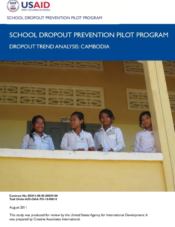 Dropout Trend Analysis: Cambodia