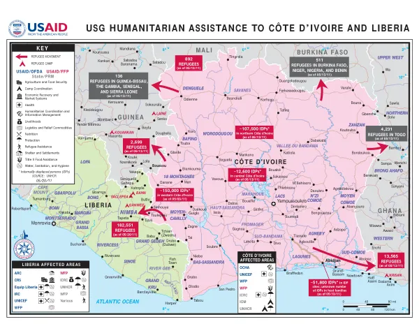 USG HUMANITARIAN ASSISTANCE TO CÔTE D’IVOIRE AND LIBERIA