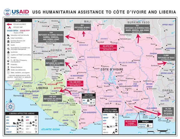 USG HUMANITARIAN ASSISTANCE TO CÔTE D’IVOIRE AND LIBERIA