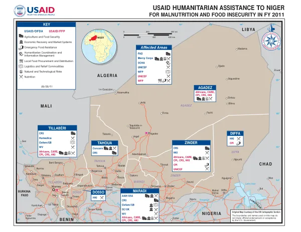 USAID HUMANITARIAN ASSISTANCE TO NIGER FOR MALNUTRITION AND FOOD INSECURITY IN FY 2011