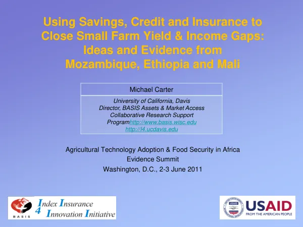 Who Smoothes What? Asset Smoothing, Consumption Smoothing & Unmitigated Risk in Burkina Faso