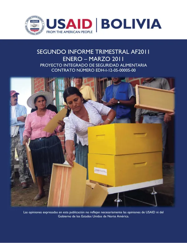Segundo Informe Trimestral AF2011 - Proyecto Integrado de Seguridad Alimentaria