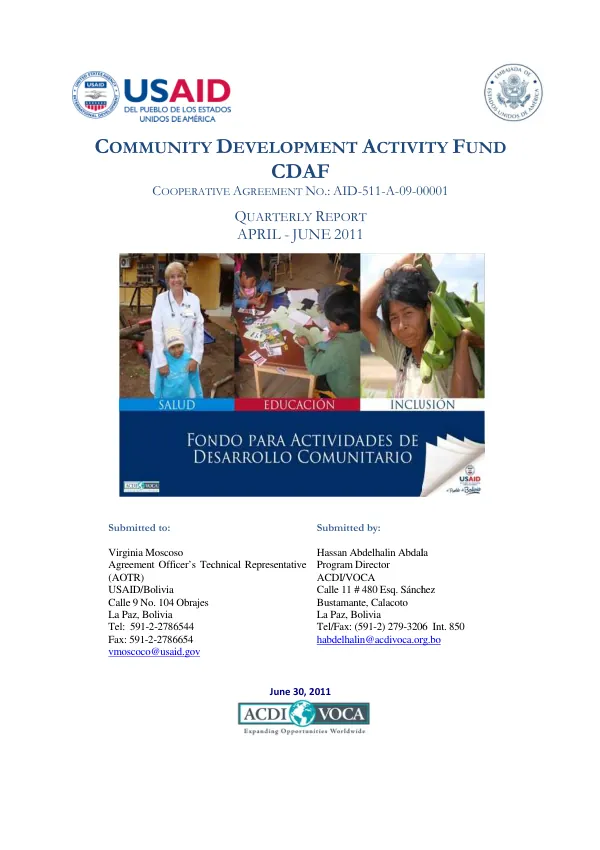 Quarterly Report April-June 2011