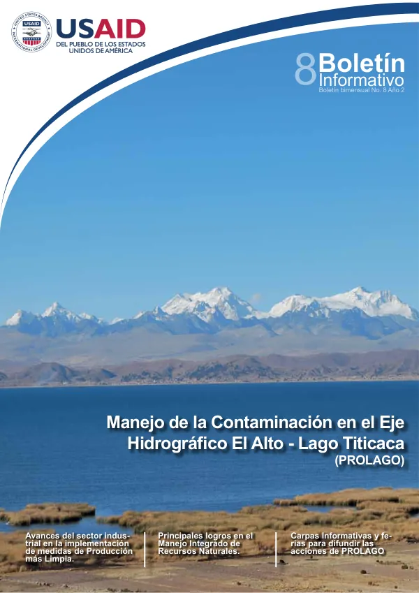 Boletín Informativo No. 8 Año 2: Manejo de la Contaminación en el Eje Hidrográfico El Alto - Lago Titicaca