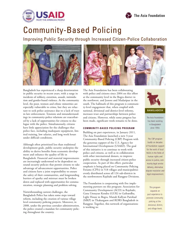 Community-Based Policing Program