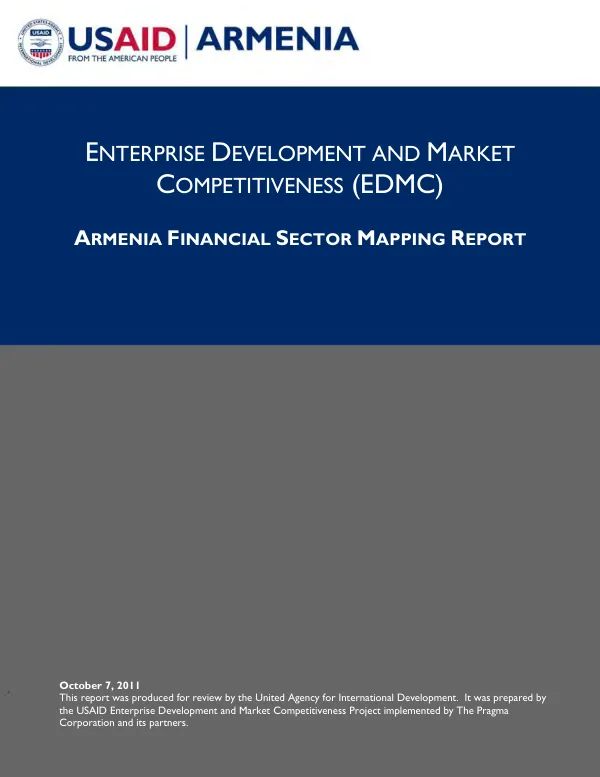 EDMC Financial Sector Mapping Report