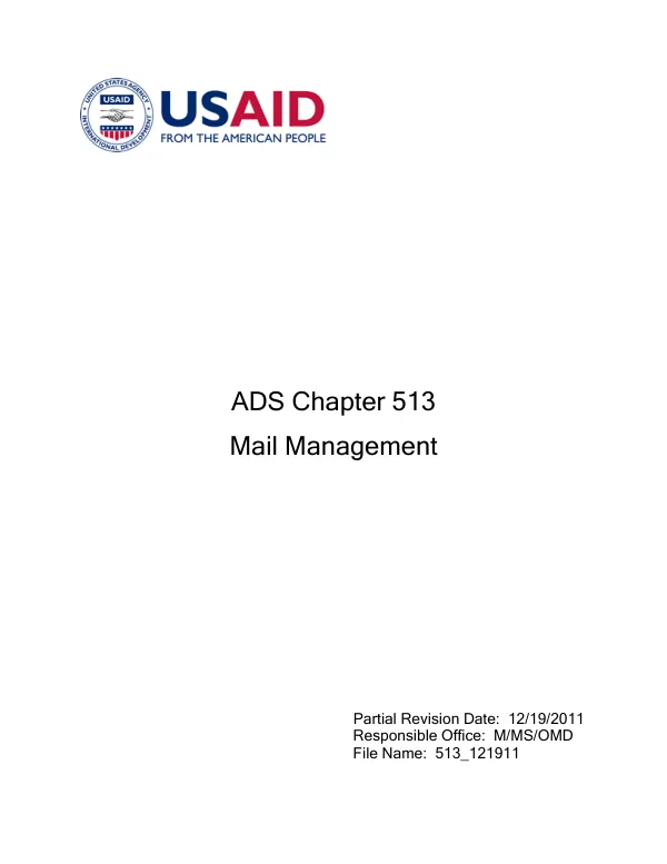 ADS 513 Mail Management