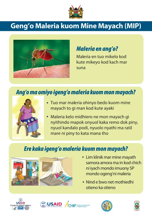 Malaria in Pregnancy Poster (Luo)
